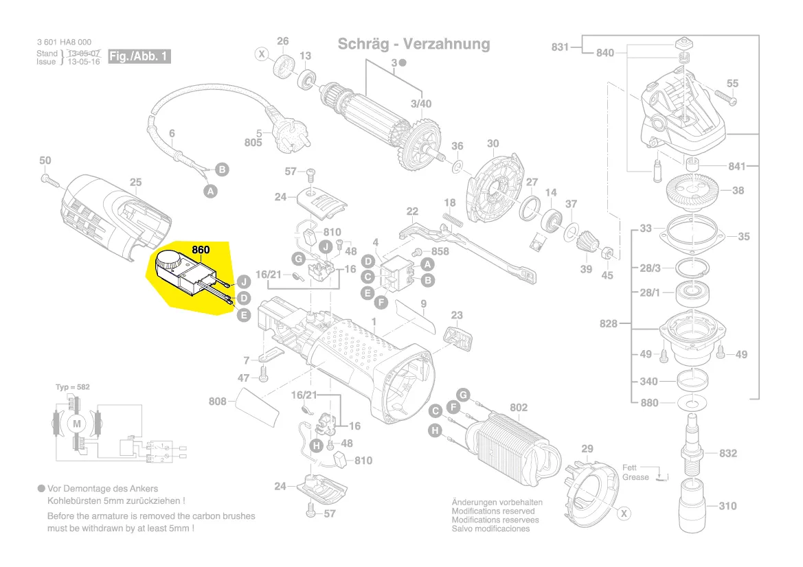 Régulateur de vitesse réf. 1 619 P07 277 BOSCH
